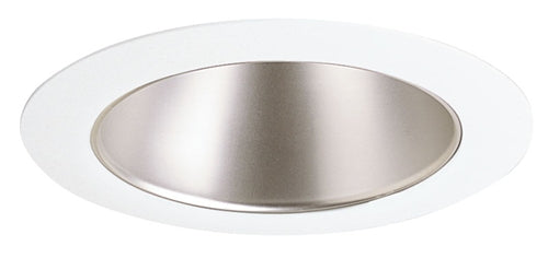 Juno Recessed Lighting 447WHZ-WH (447 WHZWH) 4" Low Voltage Adjustable Cone Trim, Wheat Haze Reflector, White Trim