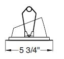 Juno Aculux Recessed Lighting 5000W-SF (4AC20 W SF) 4 inch LED 20 Degree Angle-Cut Cone Trim, Self Flanged, White Finish