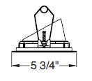 Juno Aculux Recessed Lighting 5301BHZ-WH-SF (4ABV BD WHSF WET) 4 inch LED Lensed Adjustable Bevel Trim, Self Flanged, White Finish