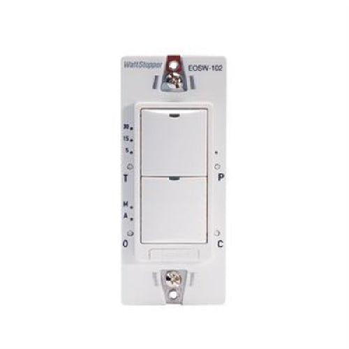 Wattstopper EOSW-102-W RF Dual Relay Switch Receiver, No Neutral, White