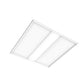 Litecontrol 55L-S-D-22-ASO-W52-40K-D25-D01-UNV 2'x2' Tri-Lens Architectural Troffer, Surface Ceiling, Angled Side Diffusers, Matte White Finish, 4000K, 2500 Output, 0-10V Dim to 1%, 120-277V