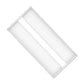 Litecontrol 55L-S-D-24-ASO-W52-40K-D25-D01-UNV 2'x'4 Tri-Lens Architectural Troffer, Surface Ceiling, Angled Side Diffusers, Matte White Finish, 4000K, 2500 Output, 0-10V Dim to 1%, 120-277V
