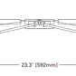 Metalux 612EN-LD2-58-UNV-L840-CD1-U 47W WaveStream LED Troffer, 5723 Lumens, 120-277V, 0-10V Driver