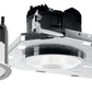 H.E. Williams 6DR-TL-L15/850-DIM-UNV-OW-OF-CS-N-F1 6" LED Downlight, 1500 Lumens, 80 CRI, 5000K, 0-10V Dim, 120-277V, Open Reflector Wide Dist, 1/2" Flange, Clear Semi-Specular Anodize, Open Pan, Fixed Pan Bracket