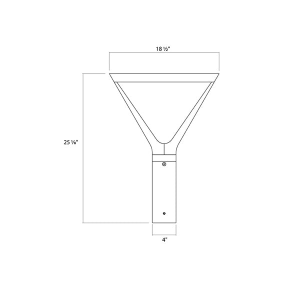 RAB AL5 120/60/30W Post Top LED Area Light, Field Adjustable CCT 3000K/4000K/5000K, 4575-17208 Lumens, 83-86 CRI, 120-277V, Bronze