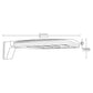 RAB ALEDM2TN 150W/90W/78W Field-Adsjutable LED Area Light, 4000K, 10870/13056/19864 Lumens, Universal Mounting