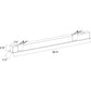 RAB BOA3R 30/21/18/15/8W Field-Adjustable Linear LED Light, 3000/3500/4000K, 1110-4094 Lumens, 93-94 CRI