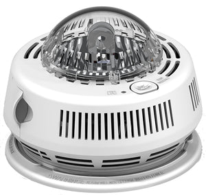 BRK Electronics First Alert 7010BSL 120V AC/DC Hardwired with Two AAA Battery Backup Photoelectric Smoke Alarm with Integrated Strobe Light (Upgraded to 7020BSL)