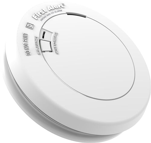 BRK Electronics First Alert PRC710B Low Profile 10 Year Sealed Battery Operated Lithium Power Tamperproof Photoelectric Smoke and Carbon Monoxide Combo Alarm
