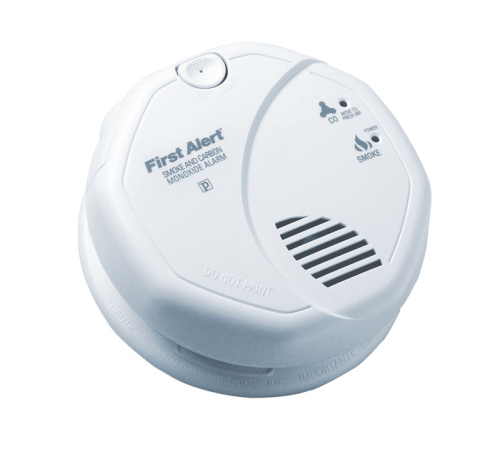 BRK Electronics First Alert SC7010B 120V AC/DC Hardwired with 2 AA Bat ...