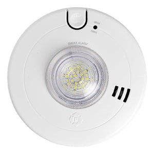BRK Electronics First Alert SM110LED-AC Hardwired Smoke Alarm with LED Strobe & 10-Year Battery Backup