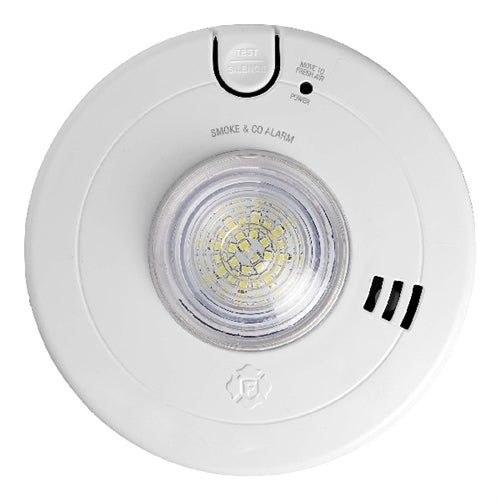 BRK Electronics First Alert SMCO110LED-AC Hardwired Combo Smoke & CO Alarm with LED Strobe &10-Yr Battery Backup