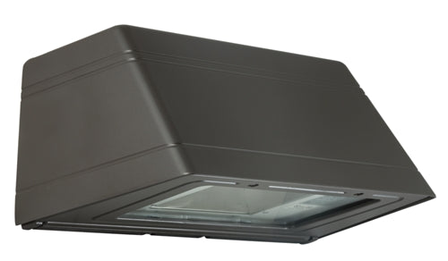 Beacon TRP-30L-4K-035-3-1-BL-PC 34W Trapezoid Architectural Wallpack, 30 LEDs, 4000K, 350MA, Type III Distribution, 120V, Photocontrol, Black Finish