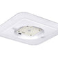 Beacon CLO-80L-50-4K7-5QW-UNV-SQ-WHT Square Ceiling Garage Light, 6000 Lumens, 4000K, 70 CRI, Type 5 Square Wide Optics, 120-277V, White Matte Textured