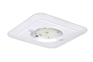 Beacon CLO-80L-50-4K7-5QW-UNV-SQ-WHT Square Ceiling Garage Light, 6000 Lumens, 4000K, 70 CRI, Type 5 Square Wide Optics, 120-277V, White Matte Textured