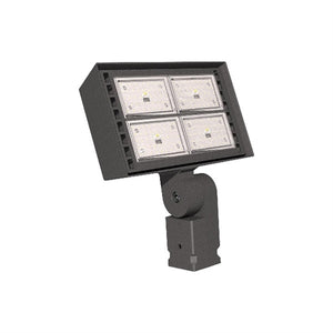 Beacon RFL4-176L-120-4K7-W-UNV-K-DB-PC Ratio LED Floodlight Medium Size, 76 LEDs, 15000 Lumens, 4000K, 70 CRI, Medium Flood Distribution, 120-277V, Knuckle Mount, Dark Bronze Textured Finish, Button Photocell