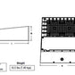 Beacon RWL2-160L-115-4K7-4W-UNV-DBT 115W LED Micro Strike Optics Wallpack, 4000K, 70 CRI, IES TYPE IV Distribution, 120-277V, Dark Bronze Matte Textured