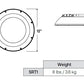Beacon SRT1-55-4K7-5QW-UNV-GTT 55W Edge-Lit Parking Garage LED Light Size 1, 6500 Lumens, 4000K, 70 CRI, Type 5 Square Wide Distribution, 120-277V, Graphite Matte Textured