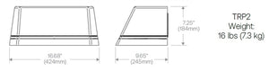 Beacon TRP2-36L-25-4K8-3-UNV-DBT Trapezoid Wall Mount LED Light, 4200 Lumens, 4000K, 80 CRI, Type 3 Distribution, 120-277V, Dark Bronze Matte Textured