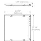 Columbia Lighting CBT-22-A-LSCS-EDD 2'x2' Back-Lit Troffer, Switchable Lumens 5500/4400/3300, Switchable CCT 3500/4000/5000
