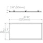 Columbia Lighting CBT24-B-LSCS-EDD-EMBBKIT2'x4' Back-Lit LED Troffer, Generation B, Switchable 5500/4400/3300 Lumens, Switchable CCT 3500/4000/5000K, 0-10V Dim to Off, Emergency Battery Back Up Kit