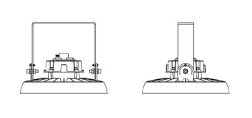Columbia Lighting CRN2-1-YM 6.3" Wall Mount Bracket