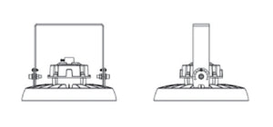 Columbia Lighting CRN2-YM 7.1" Wall Mount Bracket