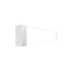 Columbia Lighting CWM2-30MWSM-DICFA-EU 2' Contemporary Wall Mount, 3000K, 2013 Lumens, Surface Mount, Direct/Indirect Curve Aluminum Lens, Flat Aluminum End Caps, Fixed Output, 120-277V