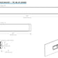 Columbia Lighting CWM2-35MWSM-DICFA-EU 2' Contemporary Wall Mount, 3500K, 2013 Lumens, Surface Mount, Direct/Indirect Curve Aluminum Lens, Flat Aluminum End Caps, Fixed Output, 120-277V