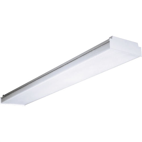 Columbia Lighting LAW4-30MW-EU 31W 4' Low Profile LED Wraparound, 3000K, Medium Low Watt, 3607 Lumens, Fixed Output, 120-277V