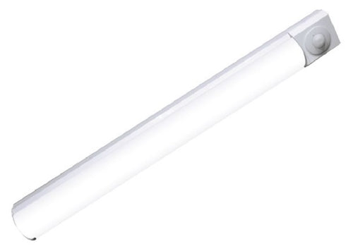 Columbia Lighting LBIL4-40ML-EU-ELL14 4' LED Bi-Level Light, 4000K Color Temperature, Medium Low Watt, Fixed Output, 120-277V, with Emergency Battery Pack