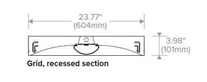 Columbia Lighting LCAT24-LSCS 2'x4' LED Architectural Troffer, CCT Color Temperature & Lumen Switchable