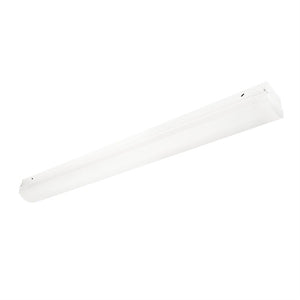 Columbia Ligthing LCL4-35HL-EDU 4' Lensed LED Striplight, 3500K, High Lumen, 0-10V Dimming, 120-277V, White Finish
