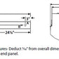 Columbia Lighting LCL4-40ML-EDU 48W 4' Lensed LED Striplight, 4000K, Medium Lumen, 0-10V Dimming, 120-277V, White Finish