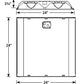 Columbia Lighting LEPC22-40HLG-LL-EDU 35W 2'x2' LEPC LED Full Distribution Luminaire, 4000K, 3975 Lumens, Grid Ceiling, Low Lamp Image Shielding, 0-10V Dimming, 120-277V