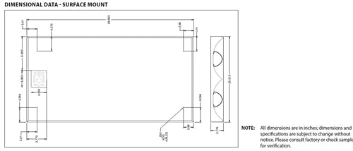 Columbia LEPC24-50MLG-LL-EU 40W 2'x4' LED Full Distribution Luminaire, 5000K, Medium Lumen Output, Grid Ceiling Type, Low Lamp Image Shielding, 120-277V