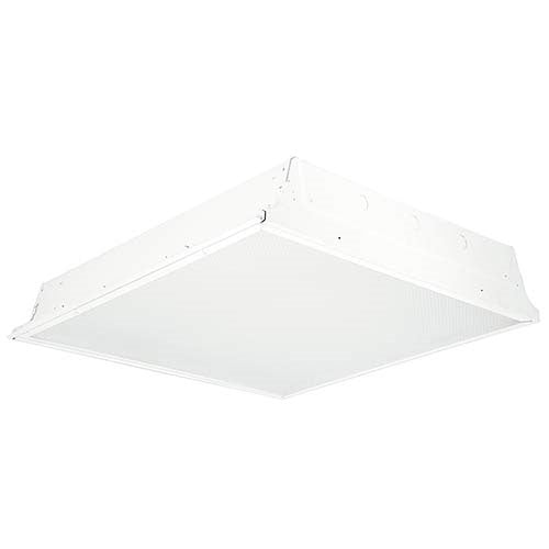 Columbia Lighting LJT22-40MLG-FSA12-EDU 35W 2'X2' LED Troffer with Adv Solid State Technology, 4000K, Medium Lumen, Grid Ceiling, White Flush Steel Door, Pattern 12 Acrylic Lens Shield, 0-10V Dimming