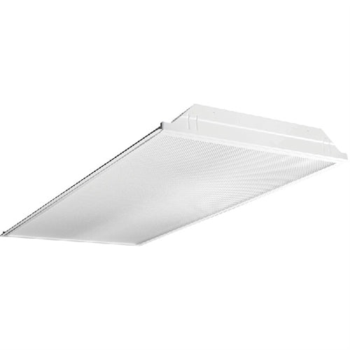 Columbia Lighting LJT24-30-LW-G-FAA12125-ED-U 2'x4' Lensed Troffer LED, 3000K, Low Watt, Grid Ceiling, White Flush Aluminum Door, Pattern 12 Frosted Acrylic Lens, 0-10V Dim, 120-277V