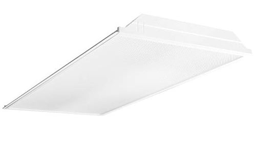 Columbia Lighting LJT24-35LWG-FSA12-EDU 39W 2'x4' LED Troffer with Advanced Solid State Technology, 3500K, Low Watt, Grid Ceiling, White Flush Steel Door, Pattern 12 Acrylic Lens Shielding, 0-10V Dimming, 120V-277V