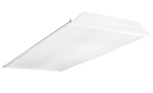 Columbia Lighting LJT24-35MLG-FSA12-EU 45W 2'X4' LED Troffer with Adv Solid State Technology, 3500K, Medium Lumen, Grid Ceiling, White Flush Steel Door, Pattern 12 Acrylic Lens Shield, Fixed Output