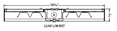 Columbia Lighting LLHV4-35L-NST-EDU-F3C10-OS1A 98W 4' VersaBay High Bay LED, 3500K, Narrow Distribution Reflector, Solid Top (No Uplight), 0-10V Dimming, 120-277V, 3-Conductor Cord 10', Factory Installed Occupancy/Daylight Sensor, 1-Relay, Aisle Lens