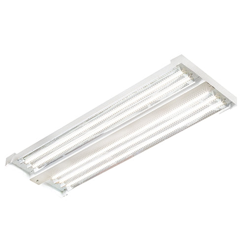 Columbia Lighting LLHV4-40L-WST-EDU 110W 4' VersaBay High Bay LED, 4000K, Low Watt, Wide Distribution, Solid Top, 0-10V Dimming, 120-277V, White Finish