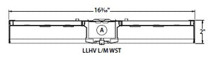 Columbia Lighting LLHV4-50L-WST-EDU-OS1360 110W 4' VersaBay High Bay LED, 5000K, Wide Distribution Reflector, Solid Top (No Uplight), 0-10V Dimming, 120-277V, Occupancy/Daylight Sensor