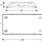 Columbia Lighting LSER24-35LWG-C-EDU 2'x4' Serrano LED Architectural Luminaire, 3500K, 4033 Lumens, Grid Ceiling, Contour Shielding, 0-10V Dimming, 120-277V