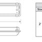 Columbia Lighting LXEM4-35XL-RFA-EDU 4' LED Enclosed and Fasketed Fiberglass Extreme Environment, 3500K, 9059-11237 Lumens, Ribbed Frosted Acrylic, 0-10V Dimming, 120-277V