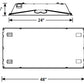 Columbia Lighting RLA24-40MLG-EDU 55W 2'x4' Recessed LED Architectual Luminaire, 4000K, Medium Lumen, Grid Ceiling, 0-10V Dimming, 120-277V