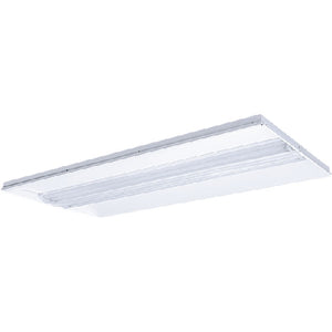 Columbia Lighting ZPT24-254G-LSRR-EPU 2'x4' Zero Plenum Troffer, Two 54W T5HO Lamps, Grid Lay-in Ceiling Type, Linear Prismatic Lens with Surface Relief Diffuser Shielding, Ribbed Curve Reflector, Electric T5, 1.00 Ballast Factor, 120V-277V