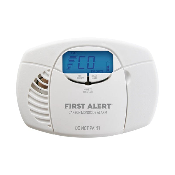 BRK Electronics First Alert CO7B01D DC 9V Alkaline Battery Operated Carbon Monoxide Alarm with Digital Display