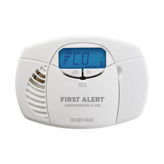 BRK Electronics First Alert CO7B01D DC 9V Alkaline Battery Operated Carbon Monoxide Alarm with Digital Display