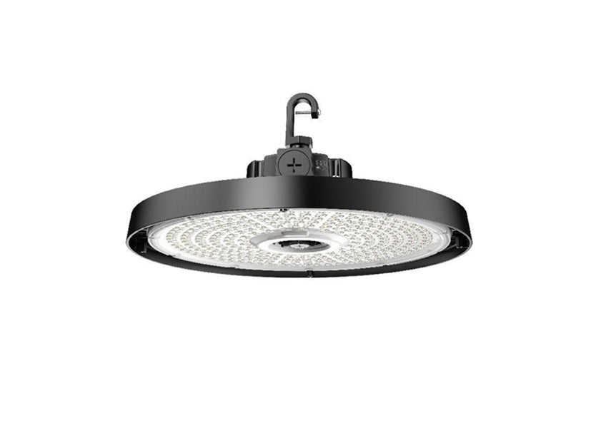 Columbia Lighting CRN2-2-LSCS-EDMV-SO-B 150/200/240W Wet Location High Bay, Lumen Switchable / CCT Switchable 3500/4000/5000K, 0-10V Dimming, 120–347V, Switchable Beam 100 Degrees /80 Degrees/60 Degrees, Black